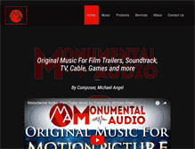 Tablet Screenshot of monumentalaudio.com